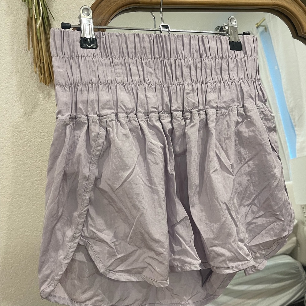 Purple Free People Shorts (The Way Home Short) Lavender Dust